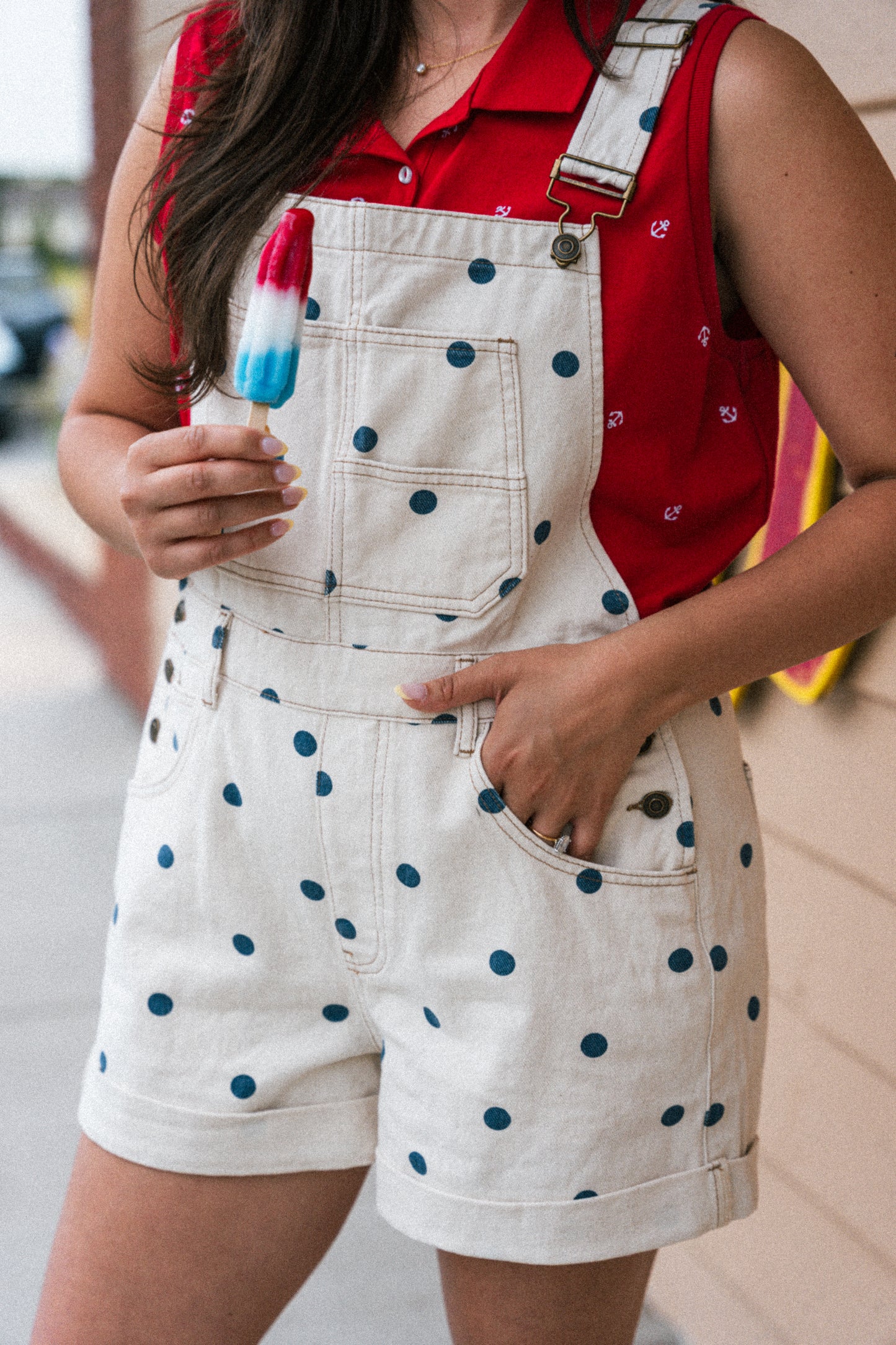 Seaside Spot Denim Overalls