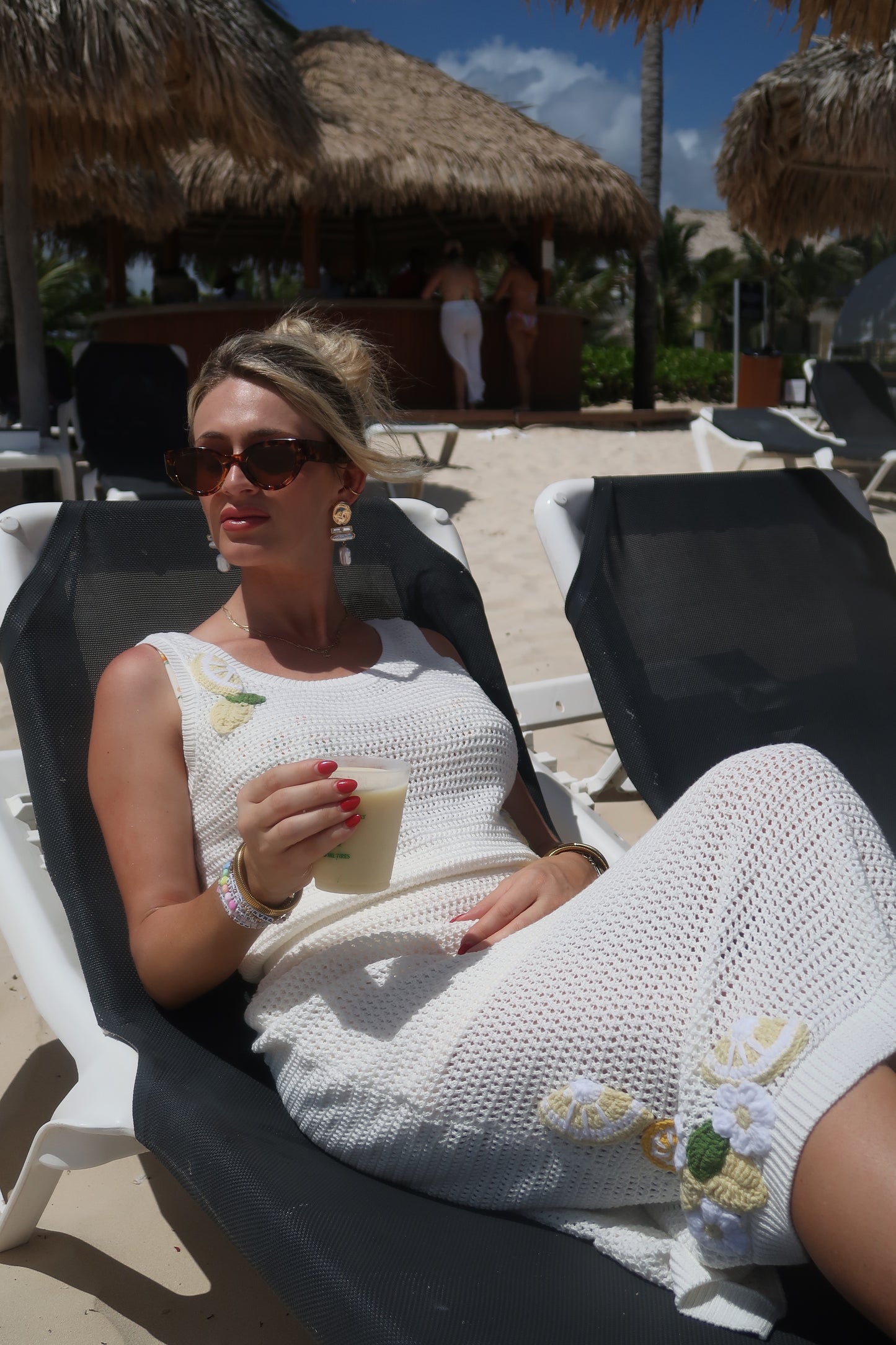 Crochet Lemon Two-Piece Set