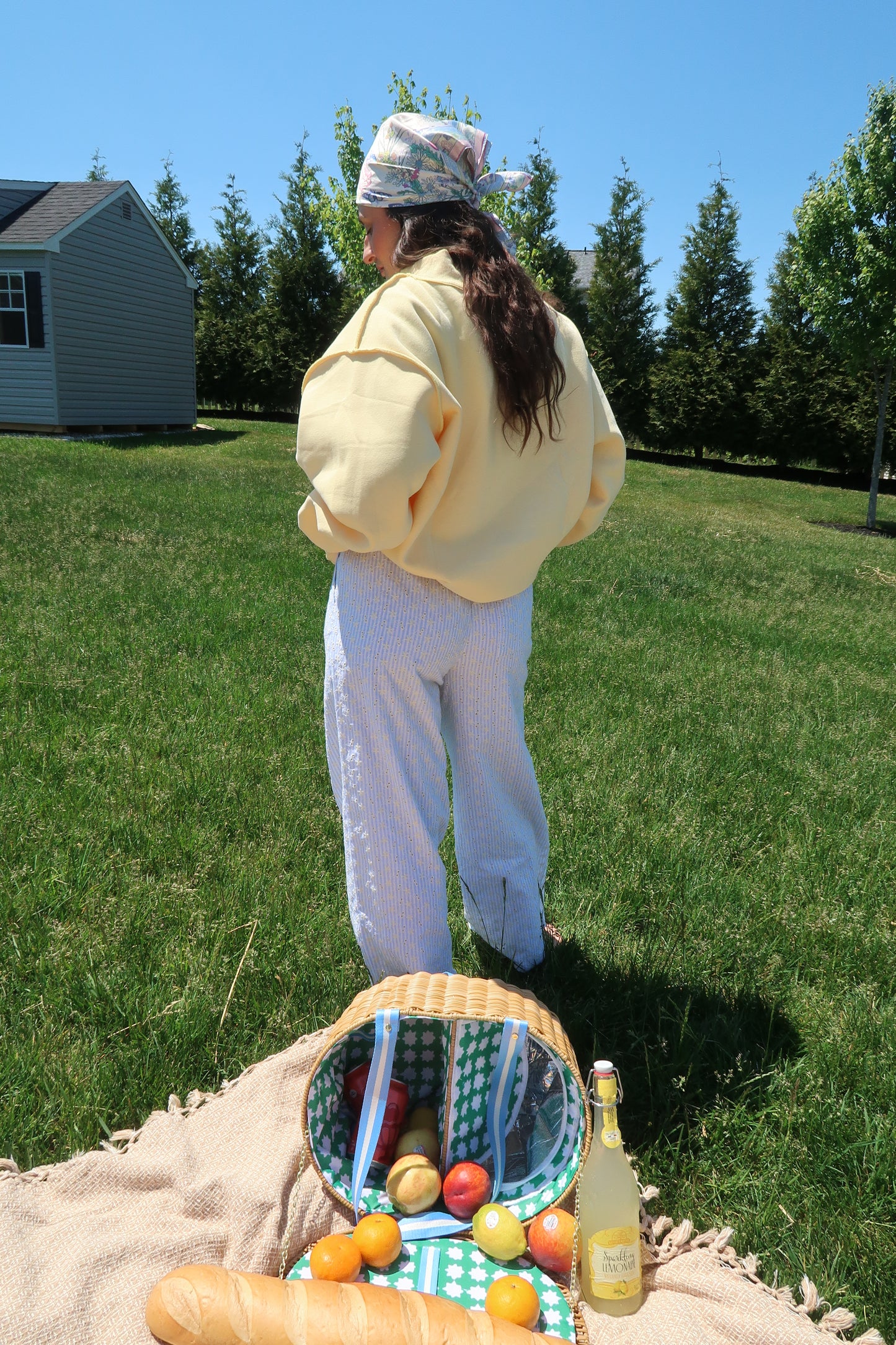 Blue Skies Eyelet Pant