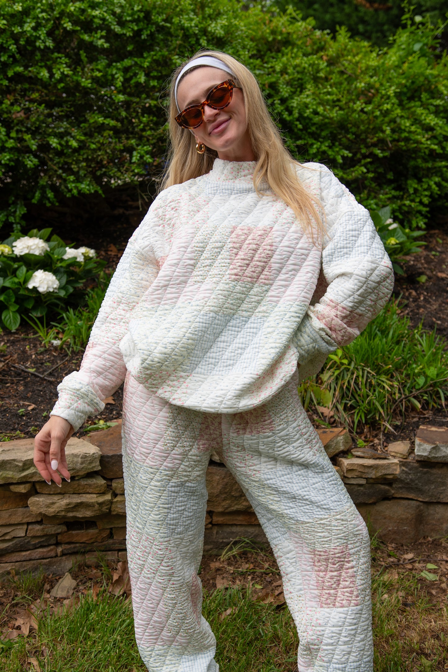 Quilted Crew Neck