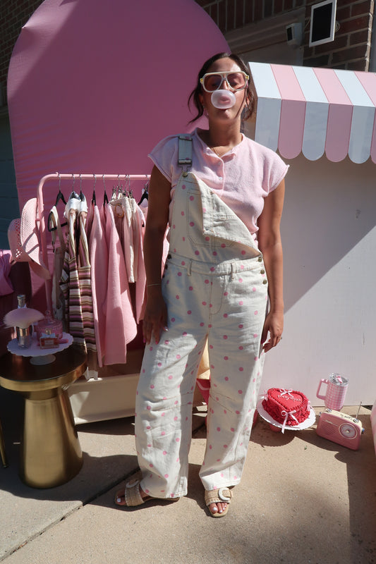 Pretty in Pink Overalls