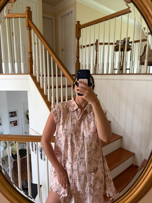 Rose’ Taupe Affair Linen Dress