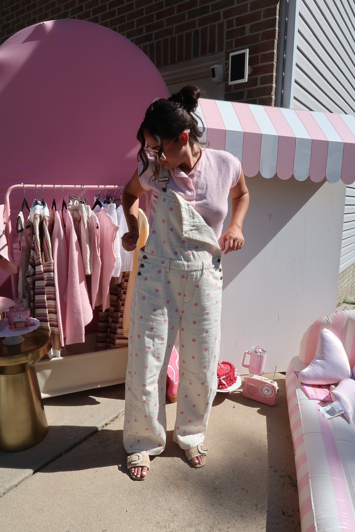 Pretty in Pink Overalls