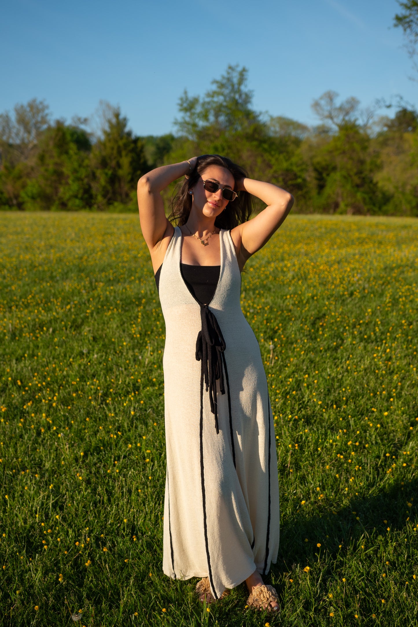 Devin Maxi Dress- Cream