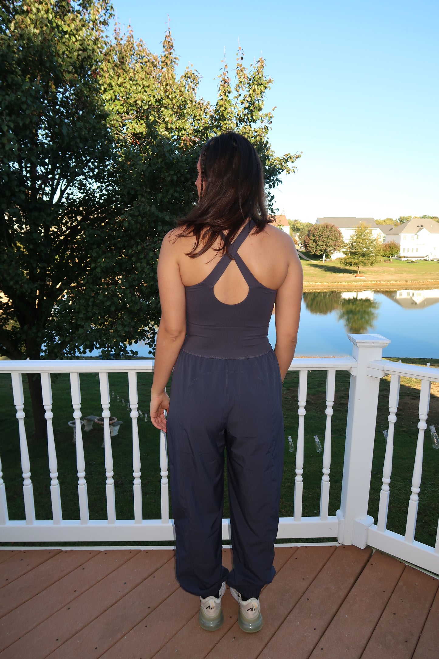 Butter Nylon Runsie - Charcoal