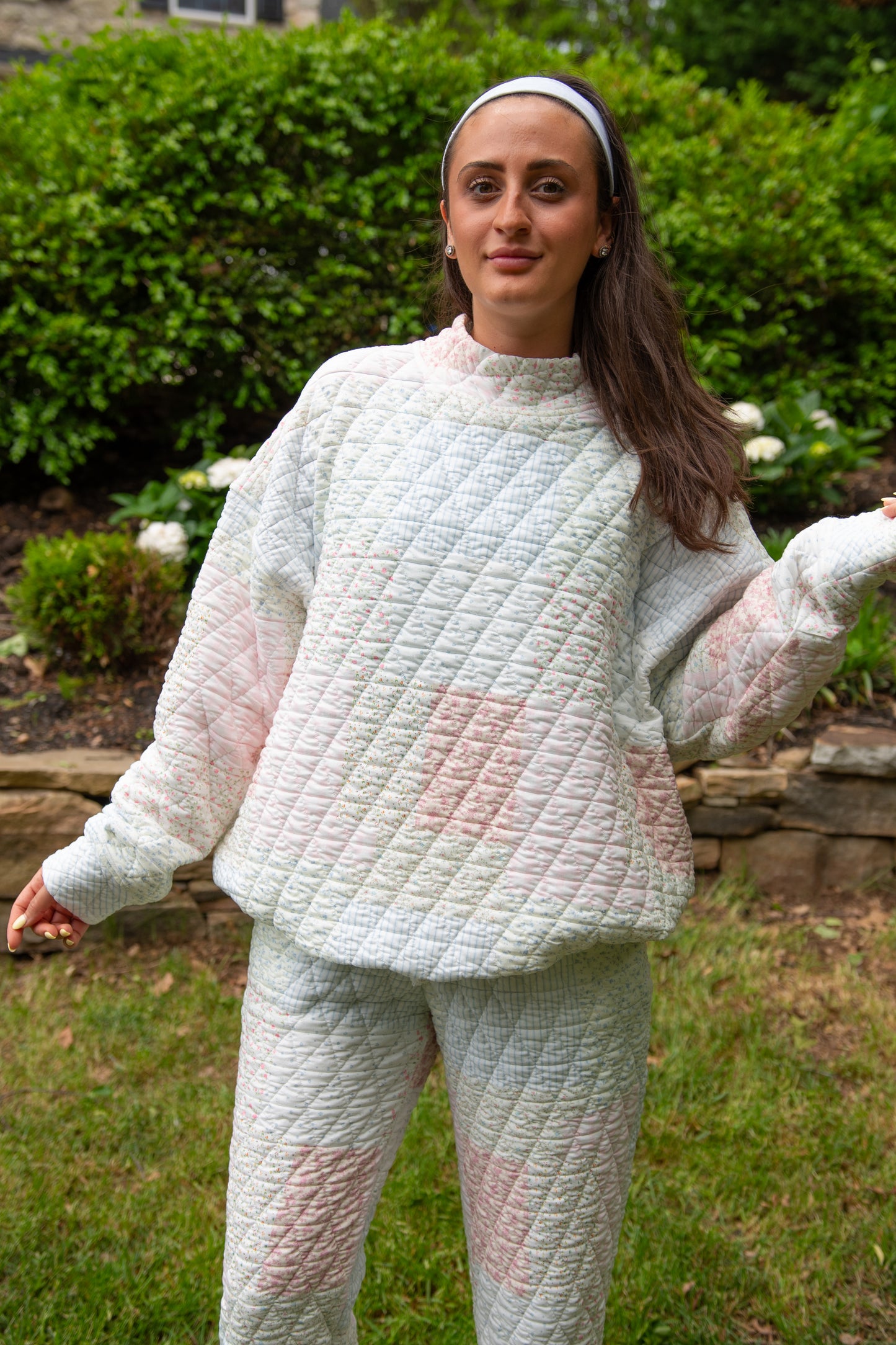 Quilted Crew Neck