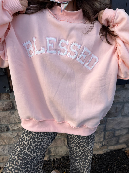 Heritage Crew Neck- Light Pink