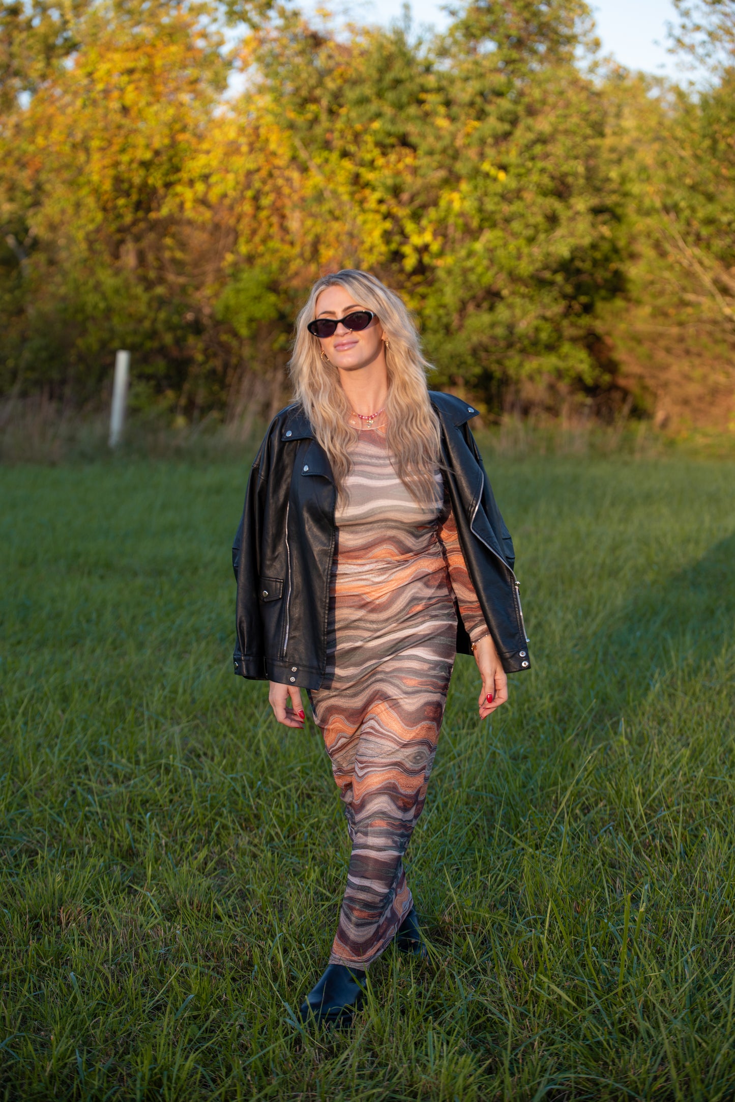 Astro Mesh Maxi Dress