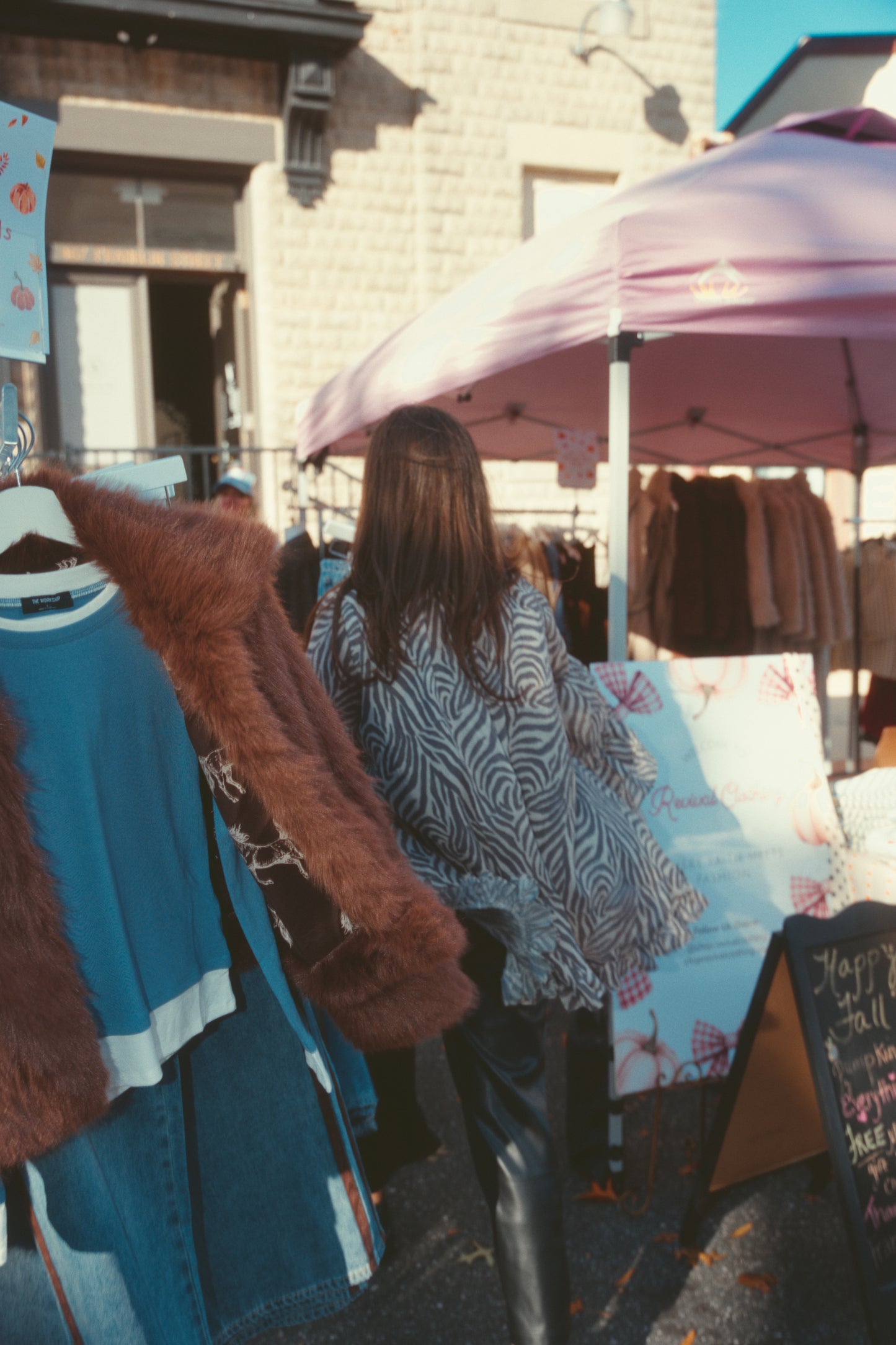 Zebra Ruffle Top- Cream