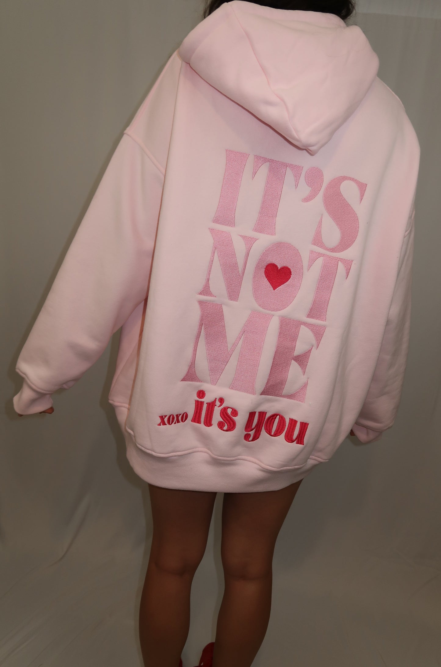 Its Not Me Its You Embroidered Hoodie