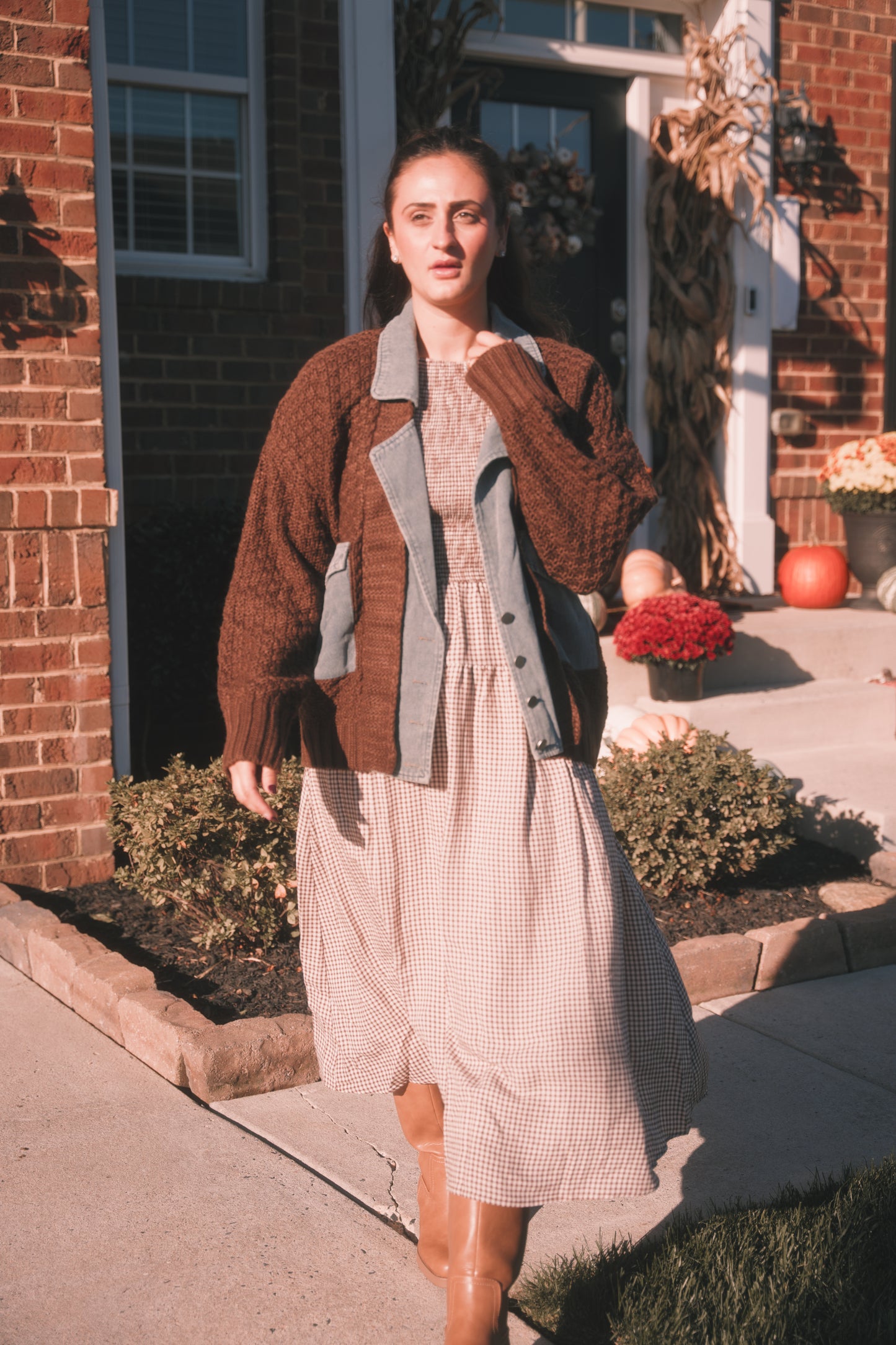 Autumn Threads Jacket- Chocolate Brown