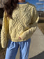 Heirloom Cable Knit- Butter Yellow