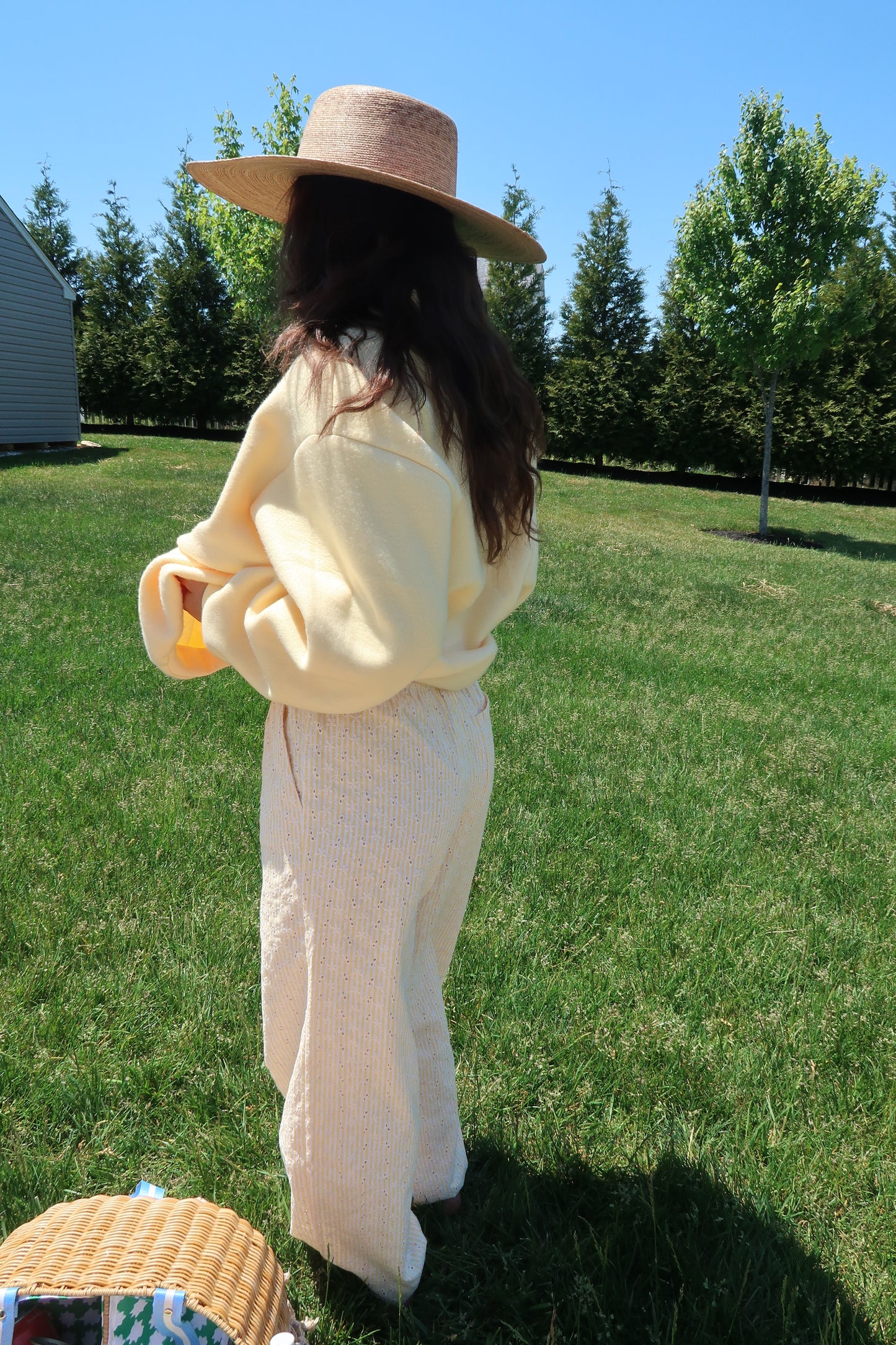 Marigold Muse Eyelet Pant