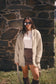 Moss Fringe Belted Cardigan