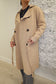 Sweater Trench Coat- Tan