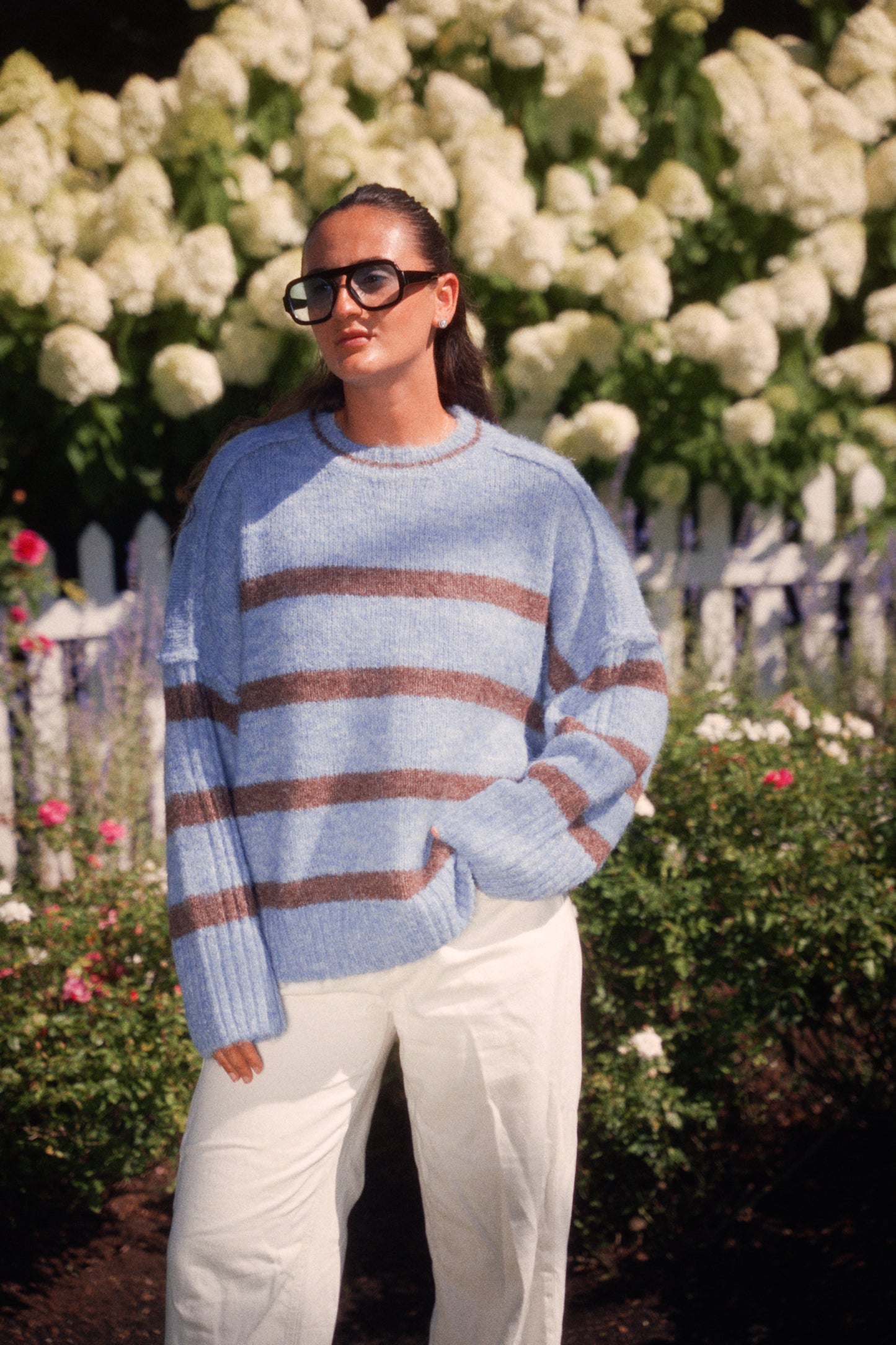 Blue Willow Stripe Sweater