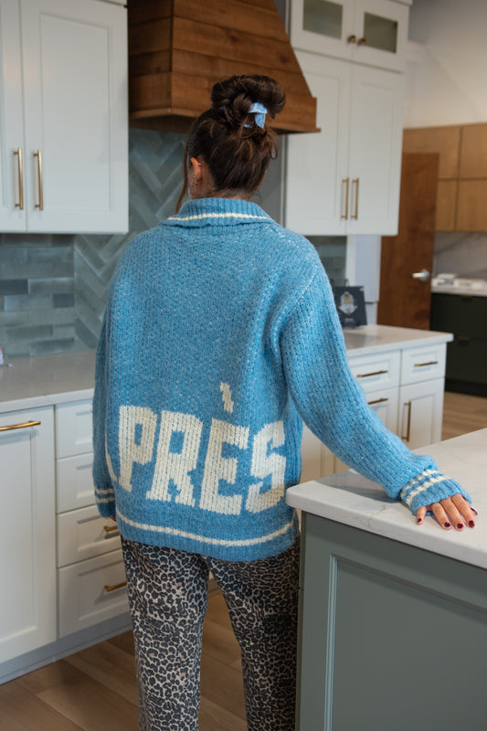Apres Zip Sweater- Blue
