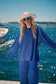 Varsity Lounge Top- Royal Blue