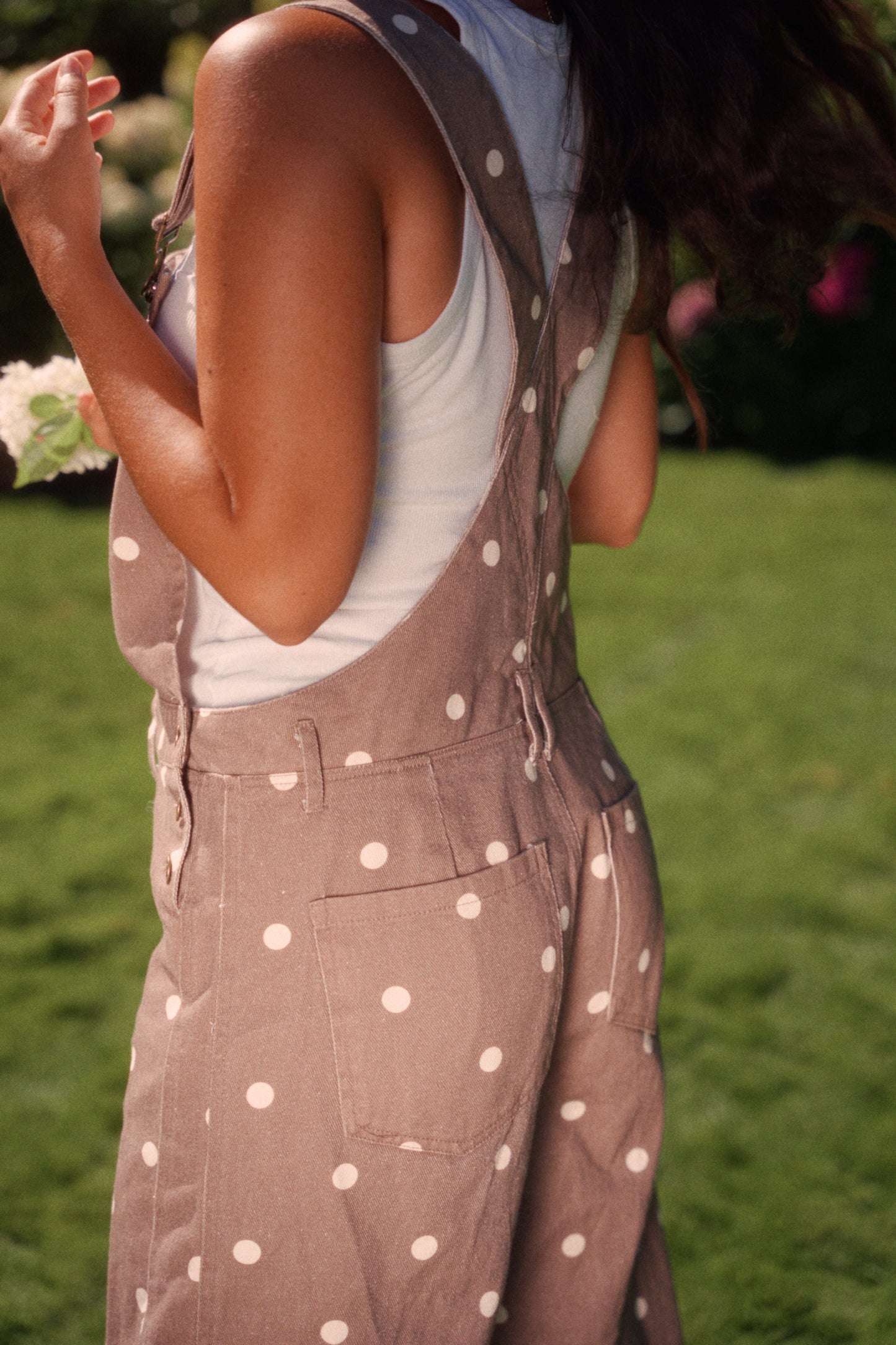 Orchard Overalls- Brown/Cream