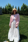 Summer Garden Shrug- Baby Pink