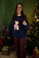 Holly Jolly Bear Sweater- Navy