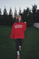 Merry Candy Cane Mockneck-  Red