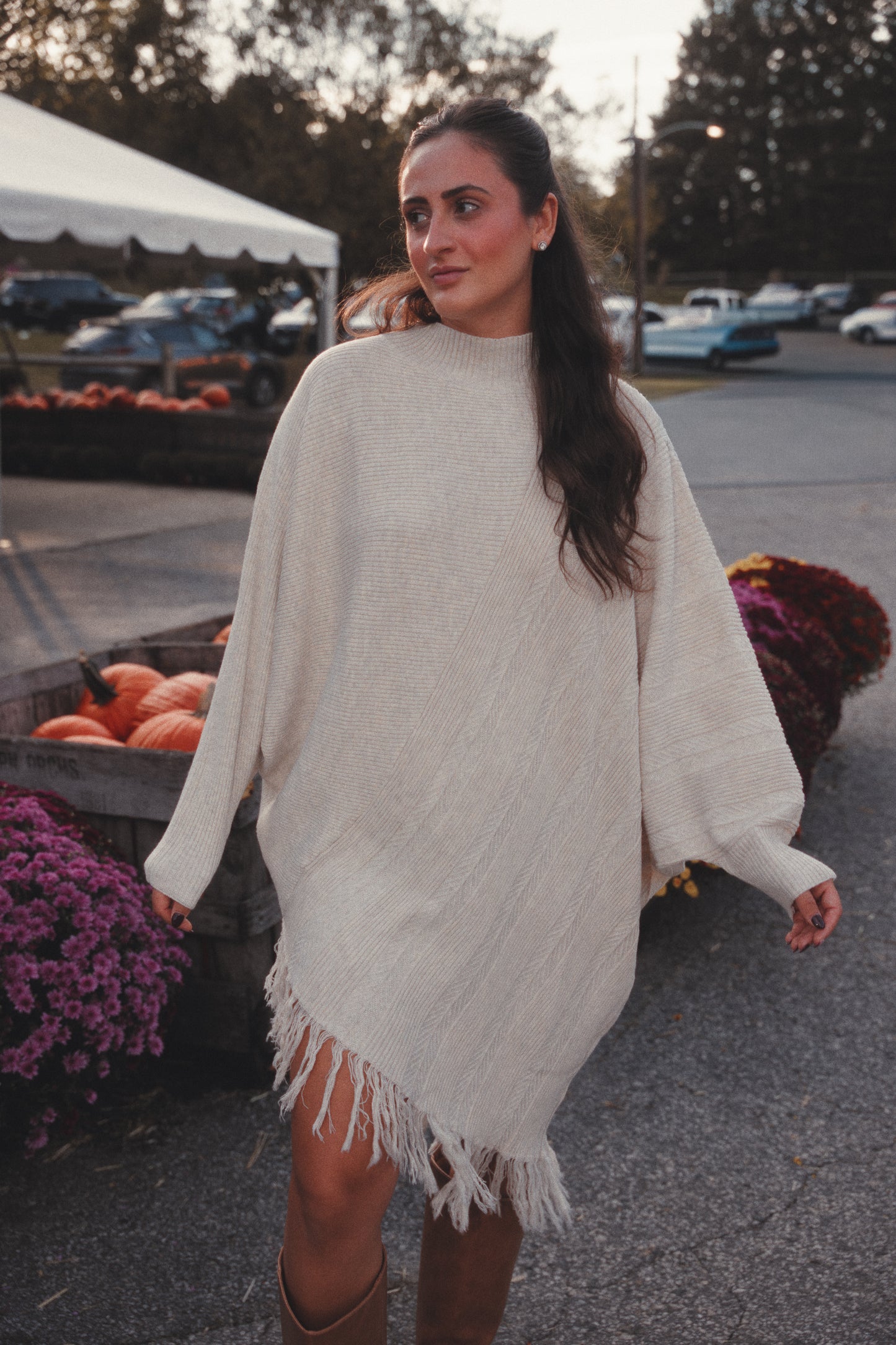 Joyful Fringe Knit Dress
