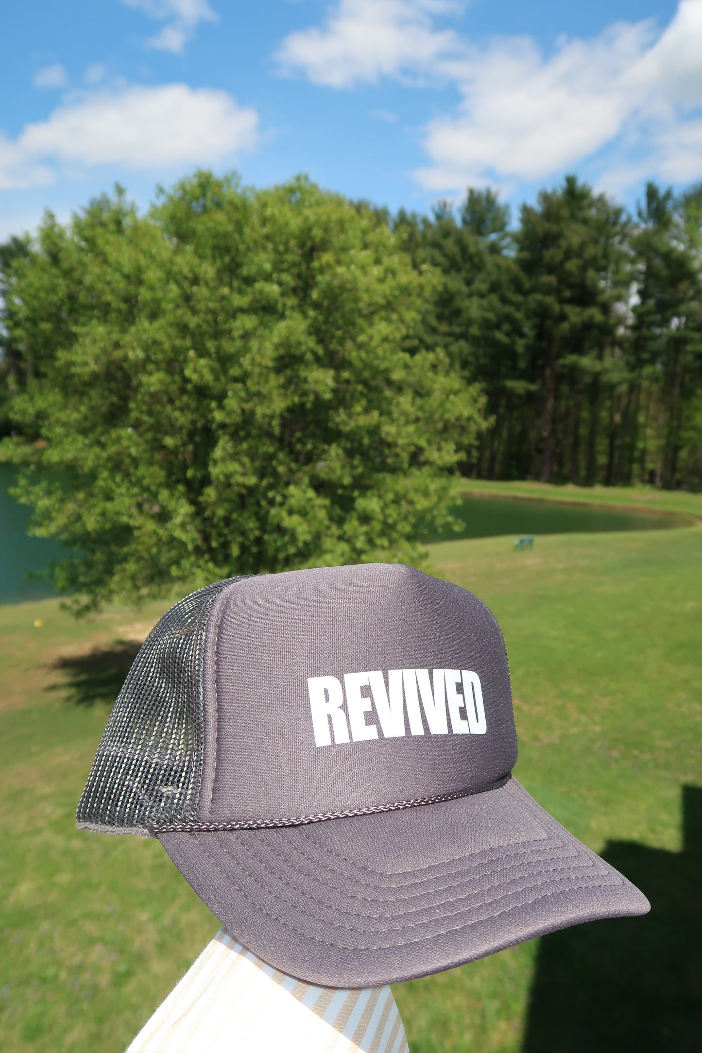 Revived Grey Trucker Hat