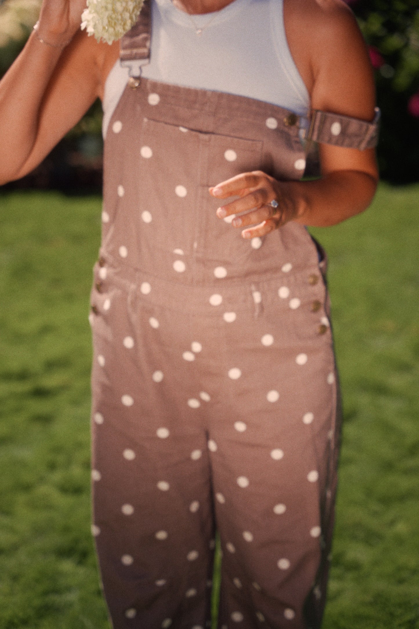 Orchard Overalls- Brown/Cream