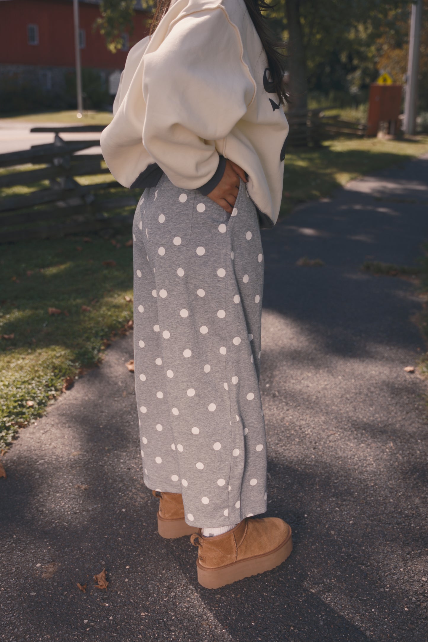 Dotty Barrel Sweats