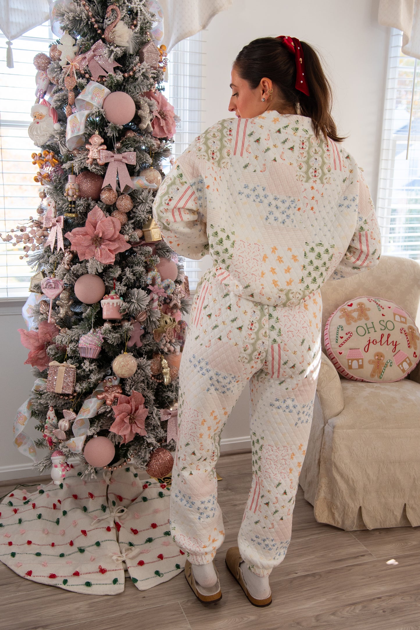 Making Spirits Bright Quilted Jogger