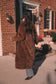 Aspen Faux Fur Coat- Brown