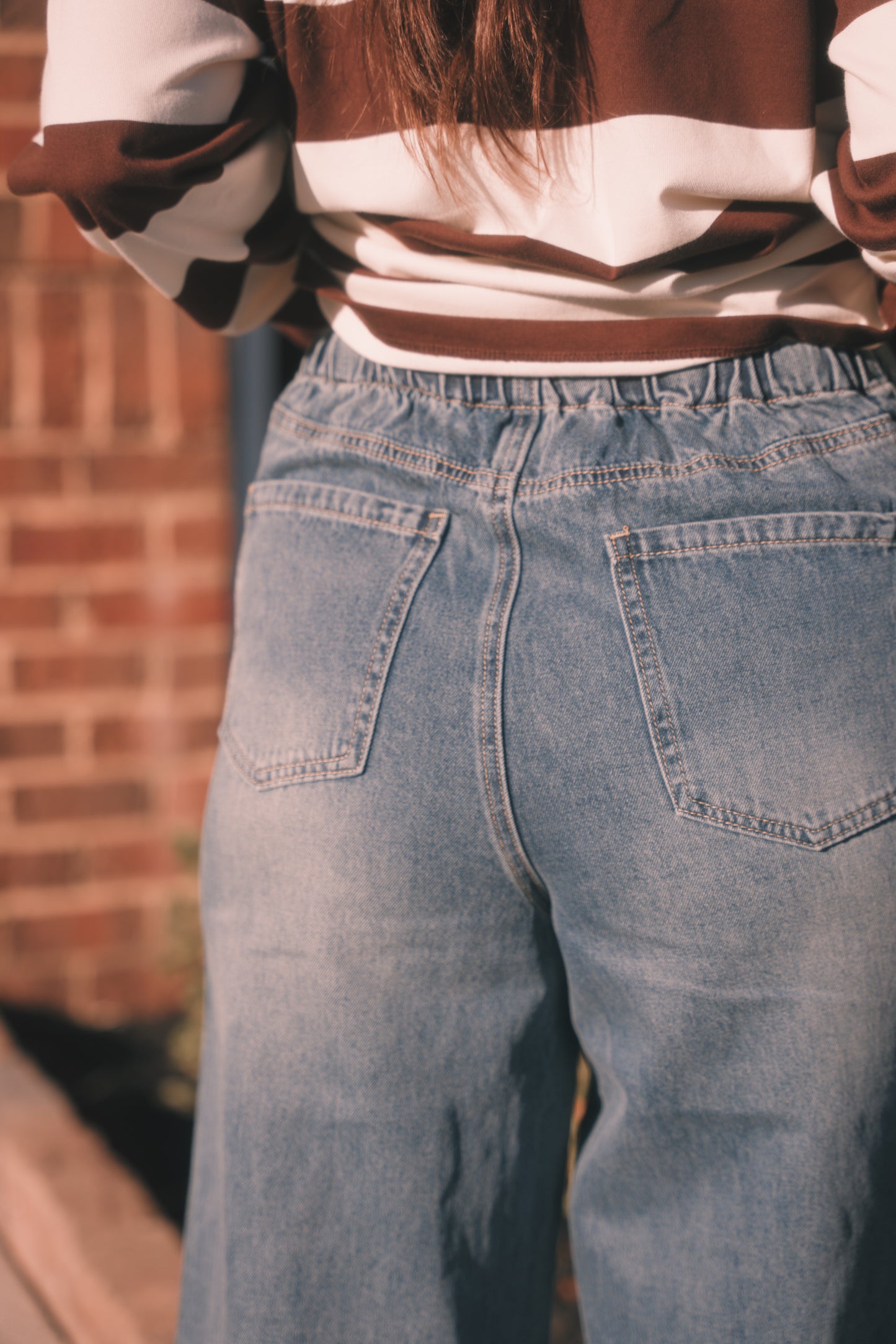Bridget Suede Stripe Jeans