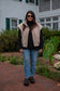 Oversized Sherpa Vest- Taupe