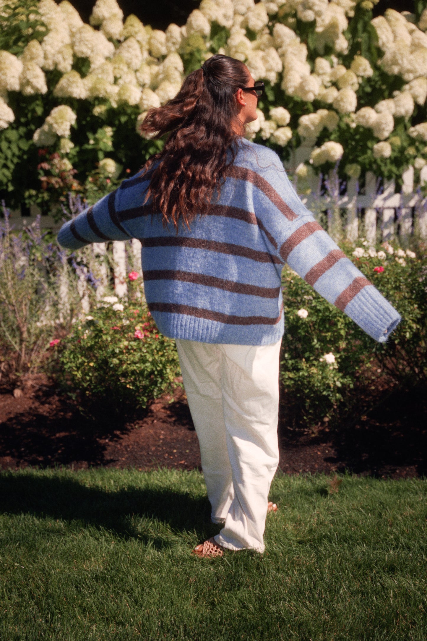 Blue Willow Stripe Sweater
