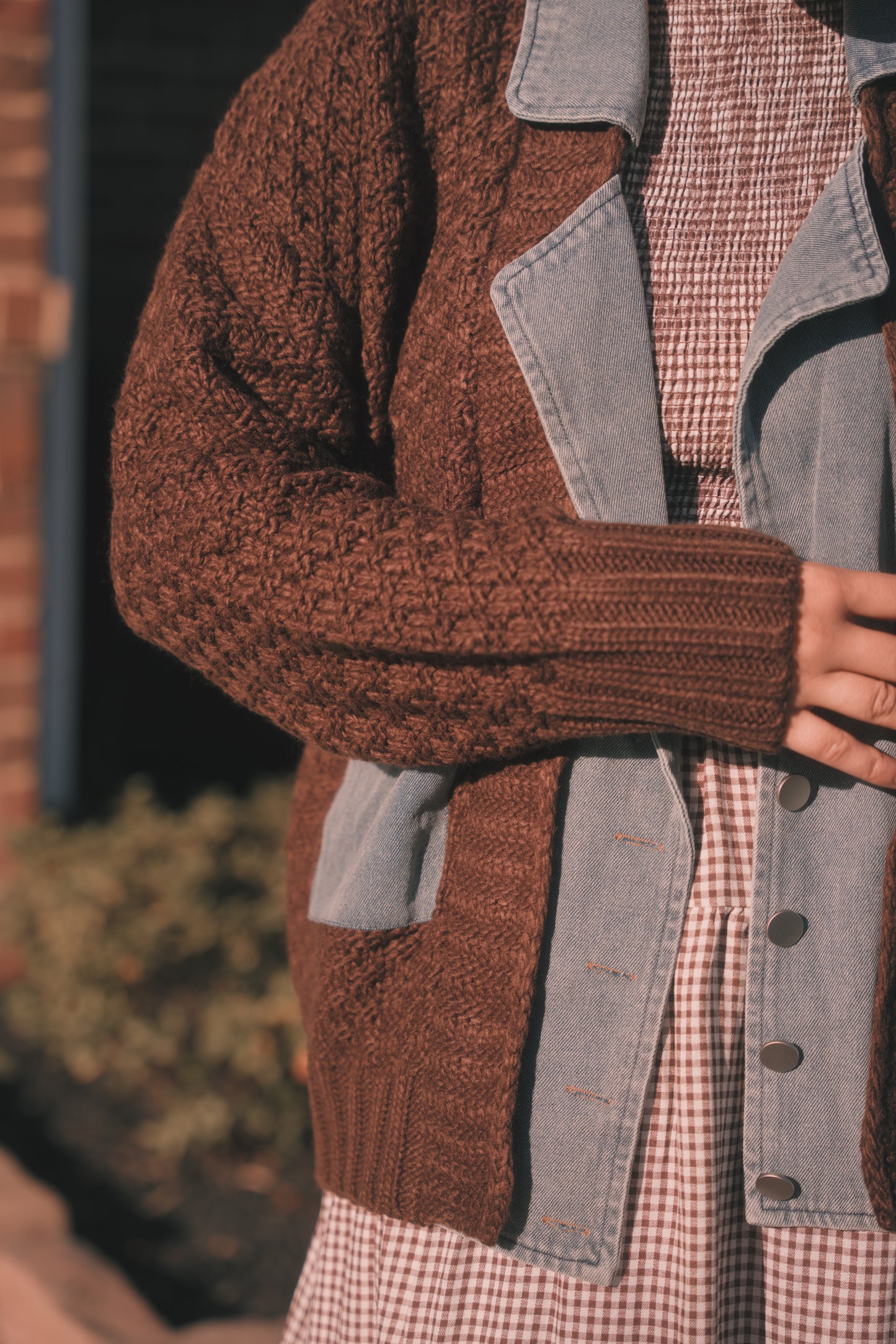 Autumn Threads Jacket- Chocolate Brown