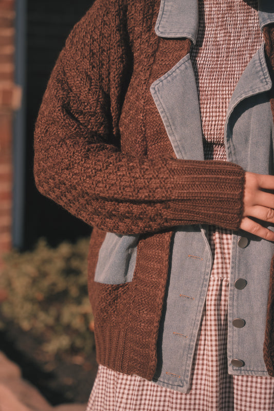 Autumn Threads Jacket- Chocolate Brown