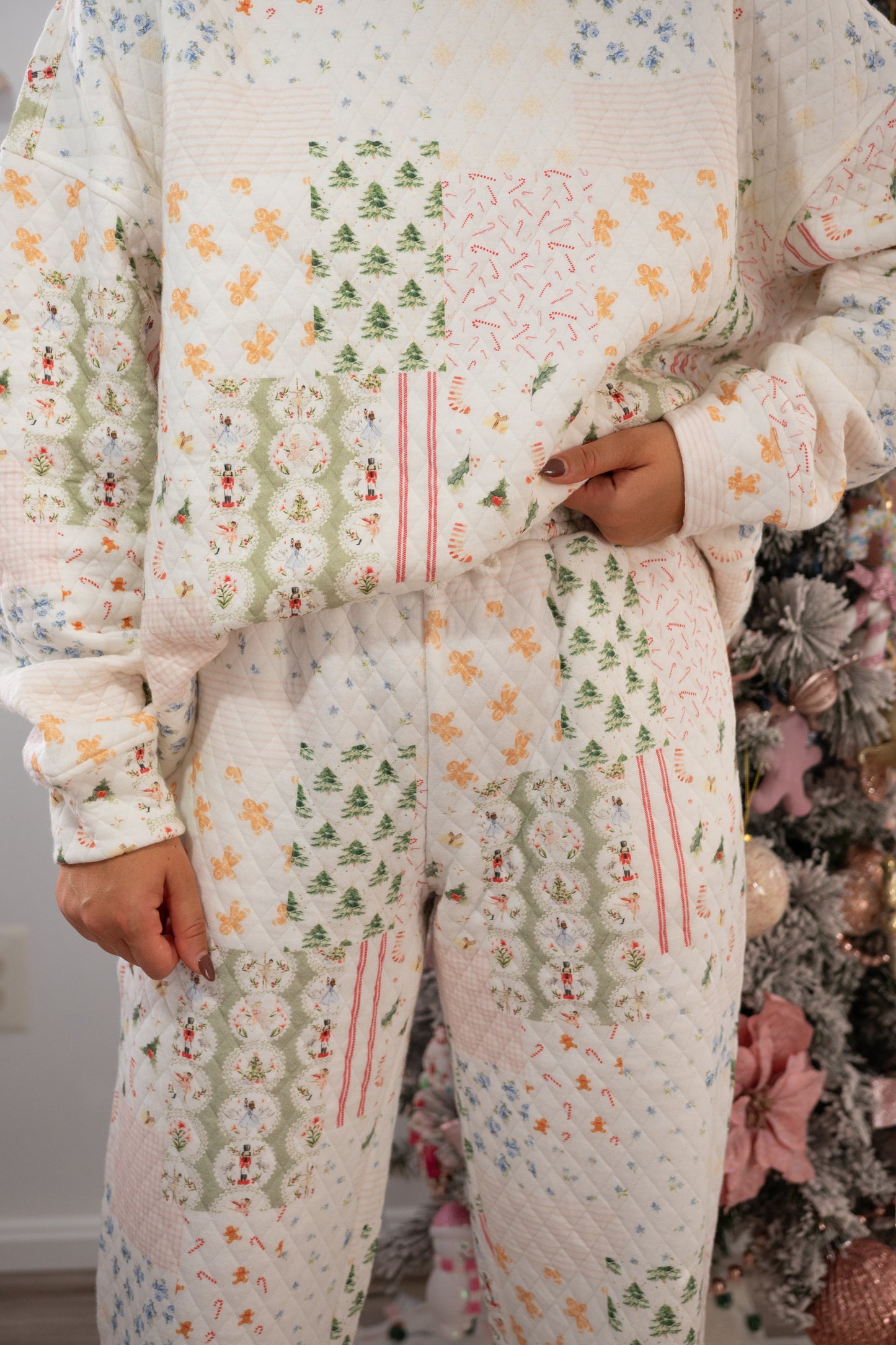 Making Spirits Bright Quilted Jogger