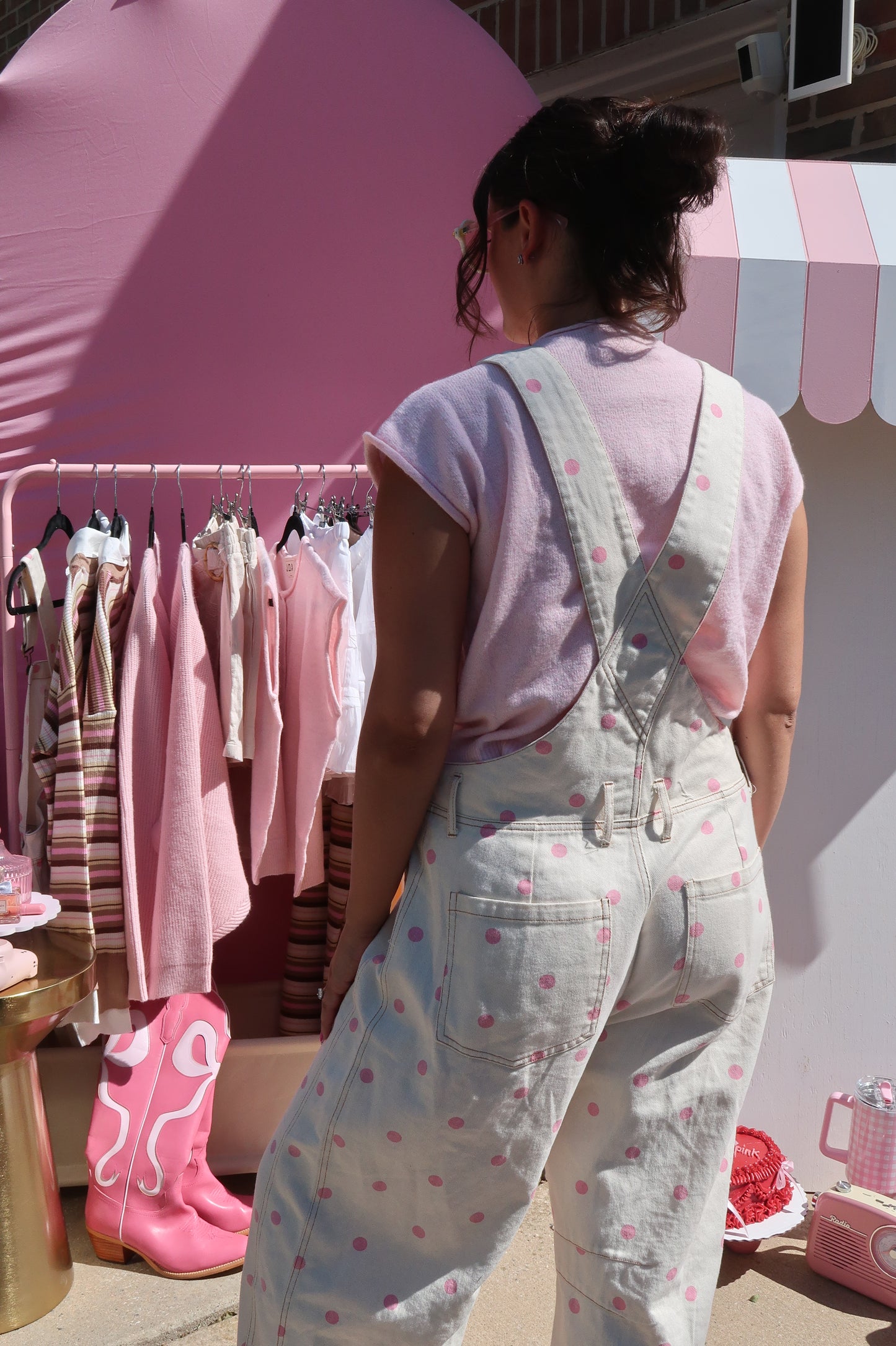 Pretty in Pink Overalls