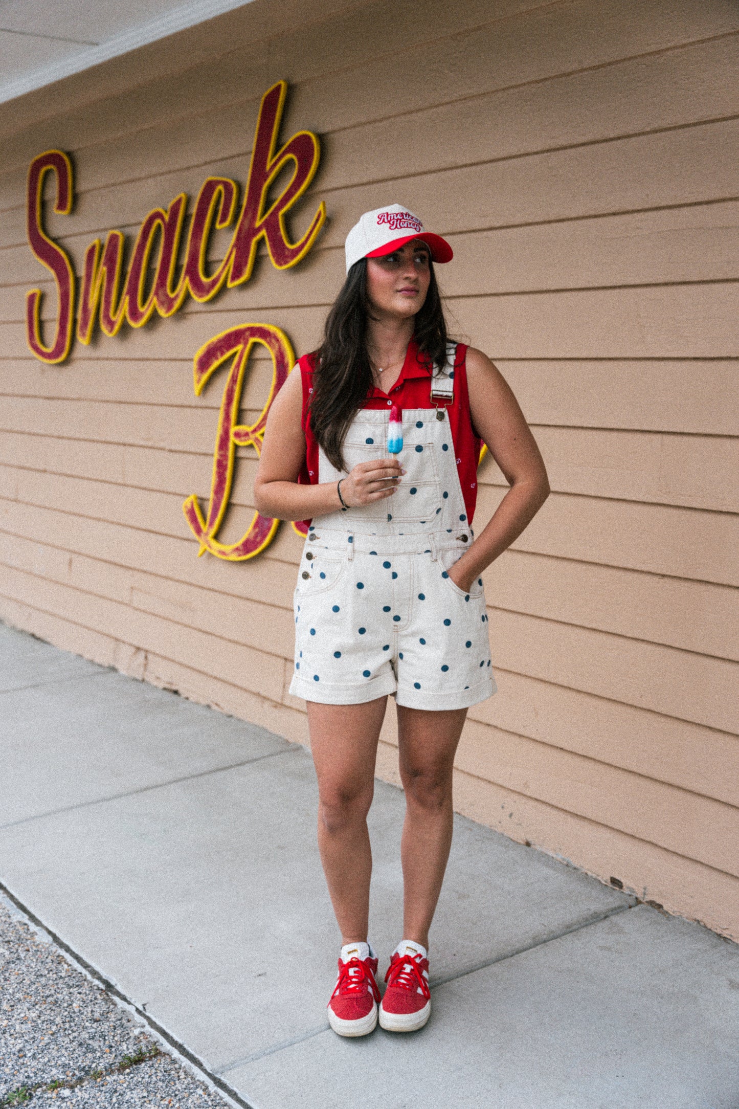 Seaside Spot Denim Overalls