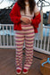 Coastal Candy Knit Pants- Red RESTOCKED