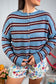 Sunday Stroll Stripe Cardigan (Blue, Brown, Cream)