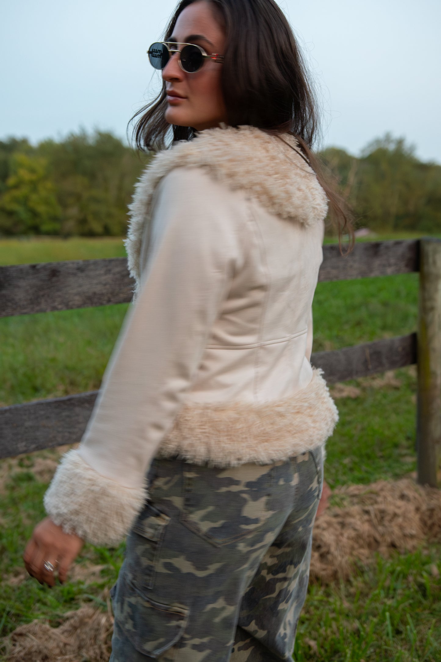 Suede Dreams Jacket- Beige