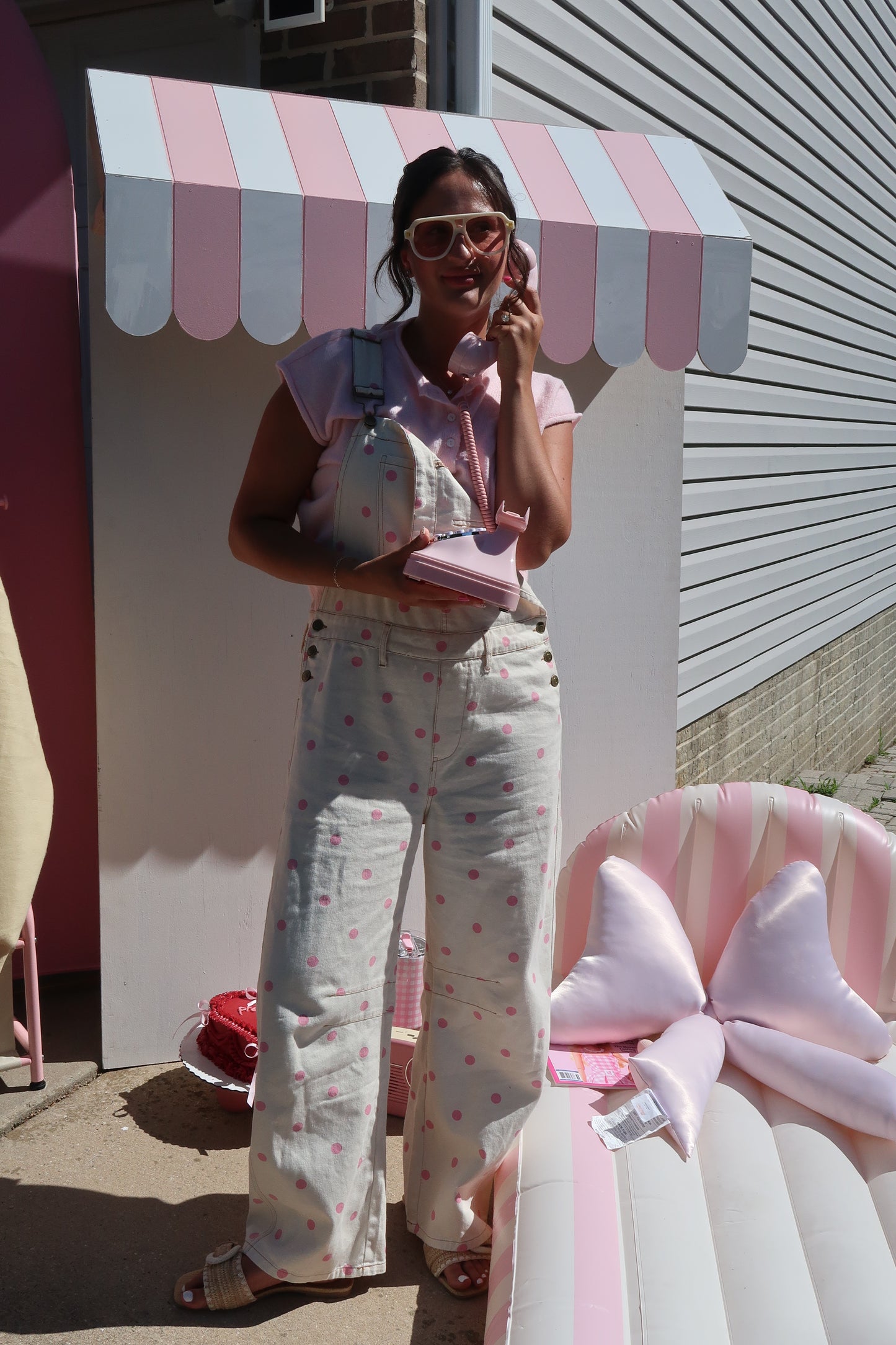 Pretty in Pink Overalls