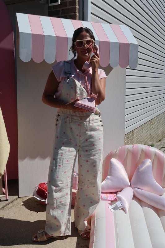 Pretty in Pink Overalls