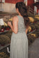 Smocked Gingham Midi Dress- Hunter Green