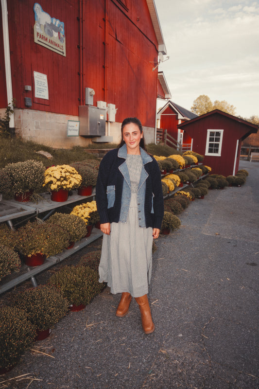 Autumn Threads Jacket- Navy