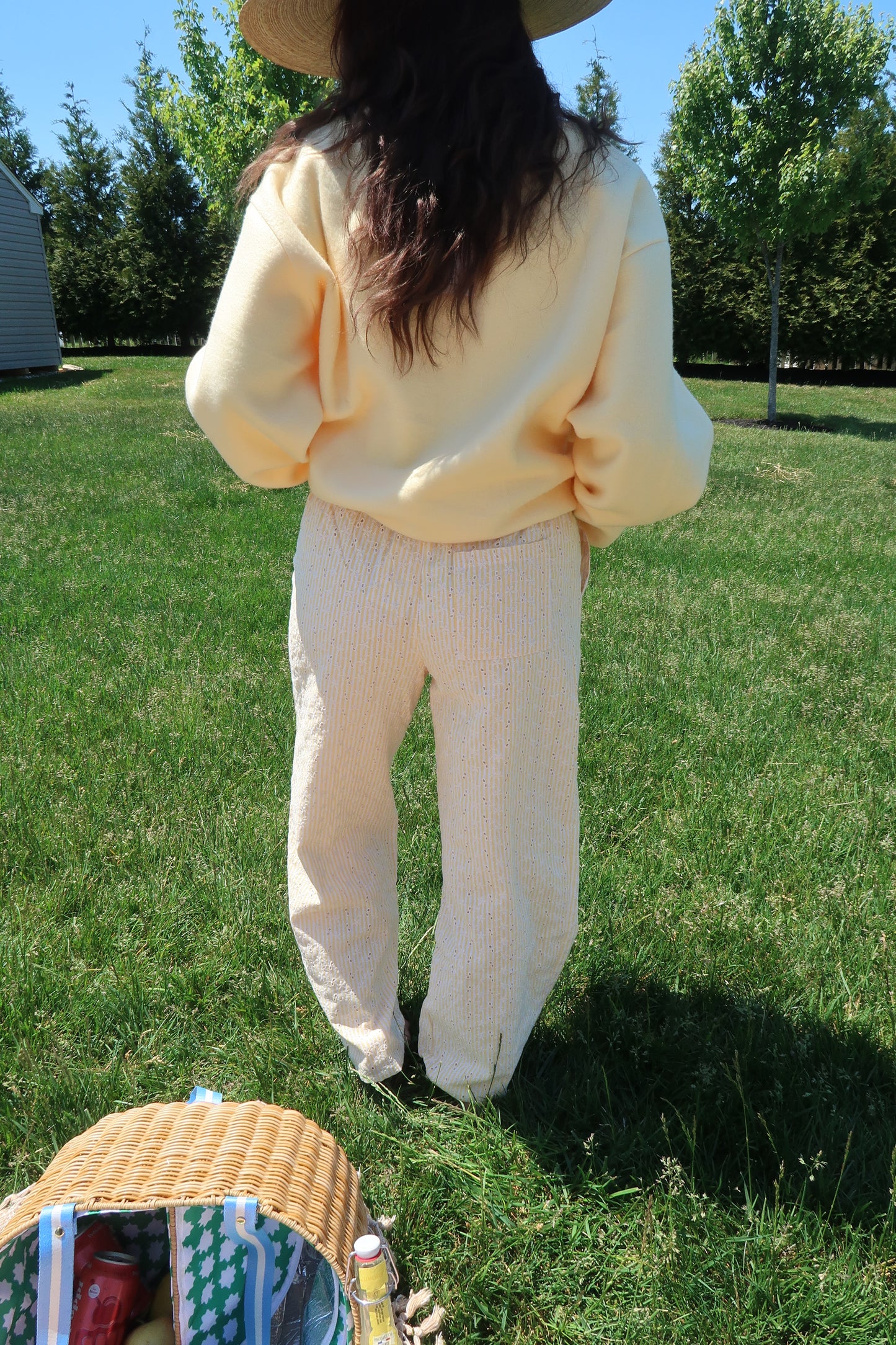 Marigold Muse Eyelet Pant