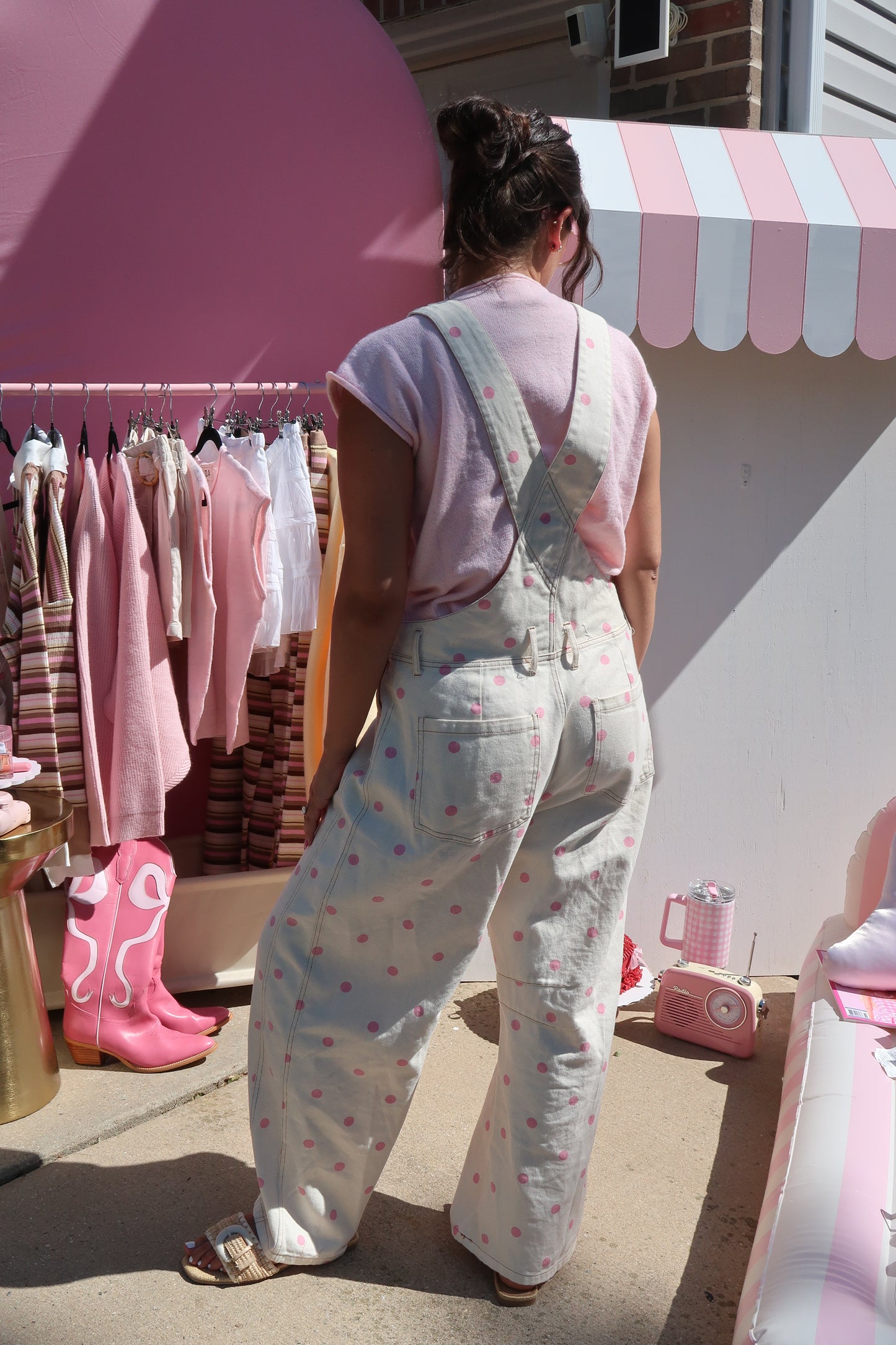 Pretty in Pink Overalls