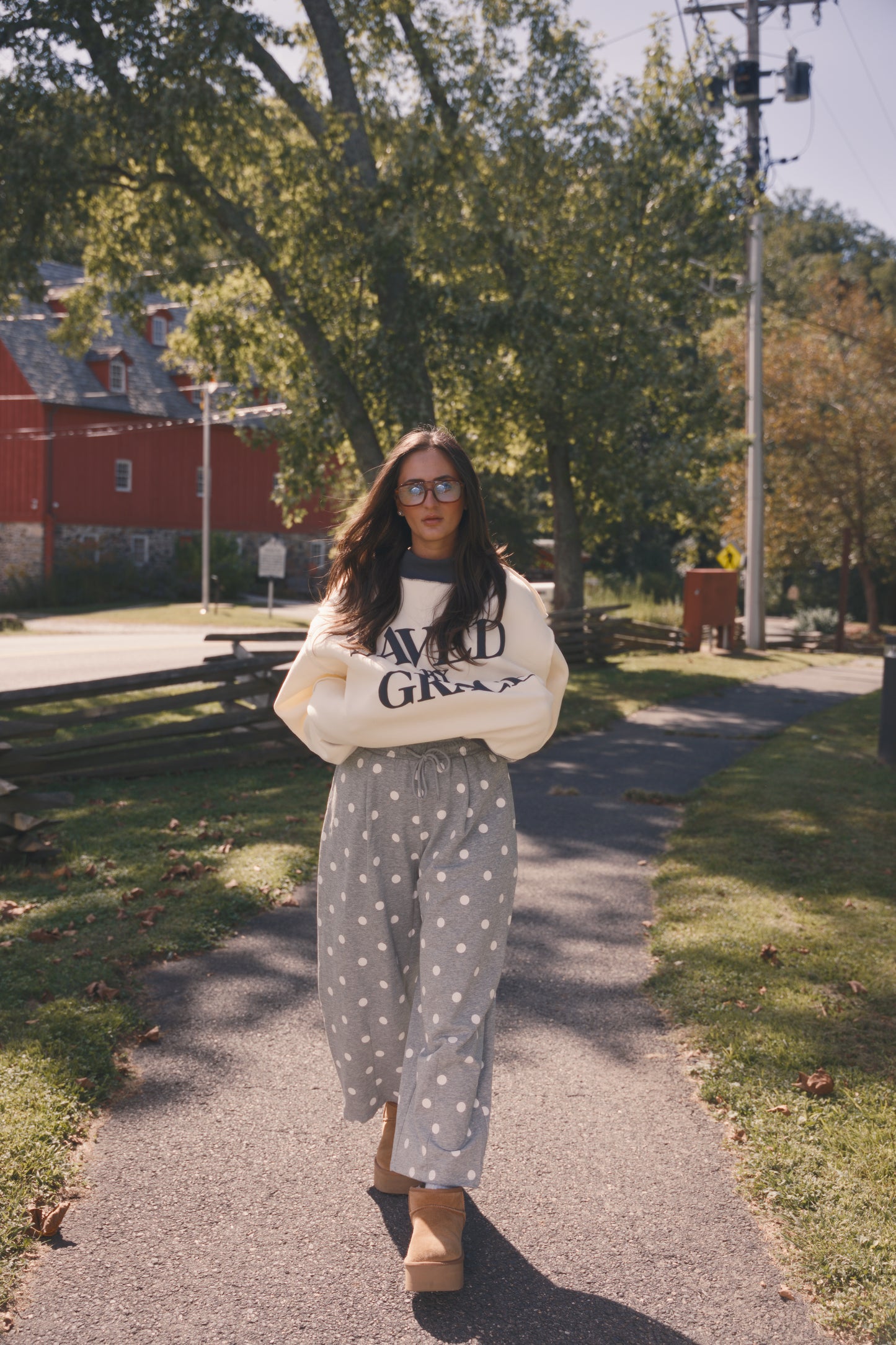 Dotty Barrel Sweats